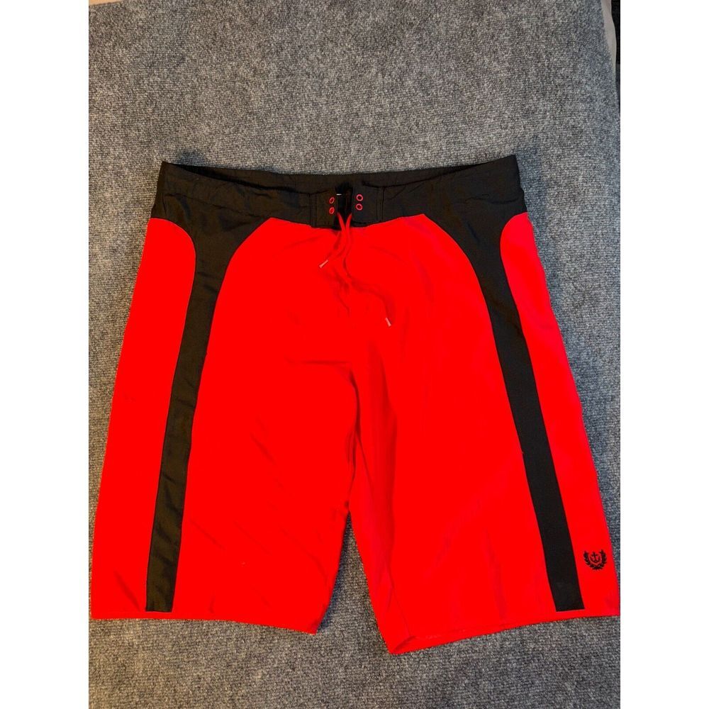 Princess Cruise Trunk Shorts Mens XL Red Mesh Polyester Pockets Drawstring Logo
